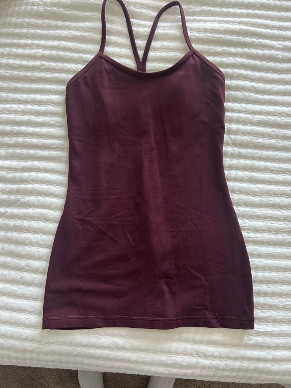 lululemon Deep Burgundy Power Y Vintage Tank Top